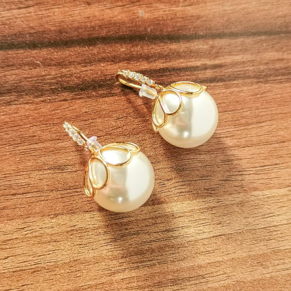 Kate Spade Pearlette pearl drop earrings